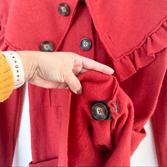 Anthropologie HWR burnt orange Coat - Picture 4 of 4